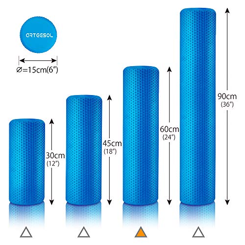 arteesol Rodillo de Espuma (Azul, 45cm)