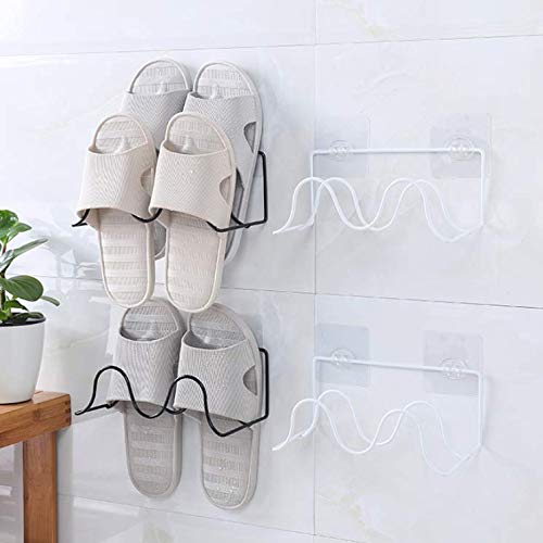 ASADVE No Hay Patines para Baño Sin Perforaciones, Racks De Pared.