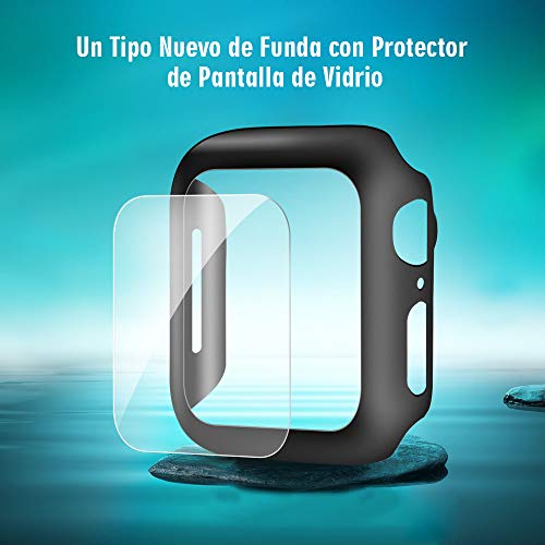 AsBellt Protector Pantalla para Apple Watch 40mm Serie 5 4, Cristal Templado para Apple Watch 40mm Serie 4 5, Carcasa, Funda de iWatch 40mm Serie 5, Serie 4 Hermès, Nike+ Edition