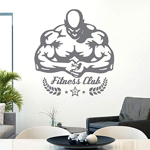 ASFGA Calcomanía de Fitness Pegatina de Gimnasio Cartel de Culturismo Vinilo calcomanía de Pared Mural Fitness Crossfit Encontrar calcomanía Pegatina de Gimnasio Muscular Coche 20x22 cm