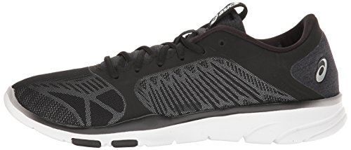 Asics Gel-Fit Tempo 3 - Zapatillas de entrenamiento cruzado para mujer, Negro (Negro/Plateado/Blanco), 35.5 EU