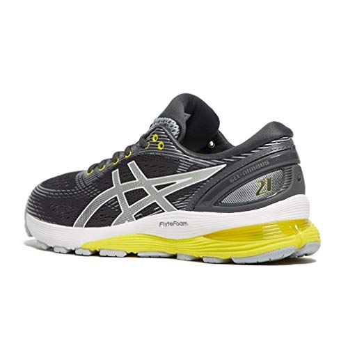 Asics Gel-Nimbus 21 - Zapatillas de running para mujer, color rosa, talla 42, Mujer, gris oscuro/gris claro, 40