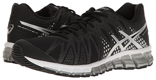 Asics Gel-Quantum 180 Tr Zapatillas de correr para mujer, Negro (Negro/Plateado/Blanco), 35 EU