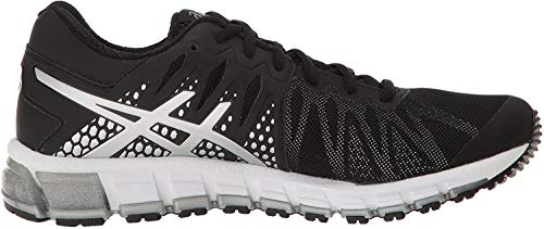 Asics Gel-Quantum 180 Tr Zapatillas de correr para mujer, Negro (Negro/Plateado/Blanco), 35 EU