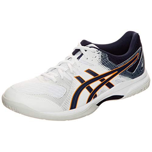 Asics Gel-Rocket 9, Zapatilla para Deportes para Hombre, Blanco/Chaquetón, 43.5 EU