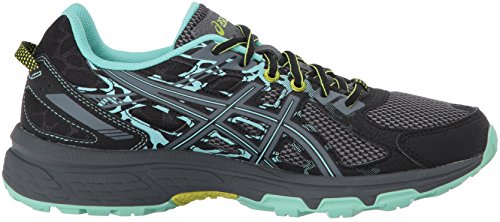 Asics - Gel-Venture 6 - Zapatillas deportivas para mujer, para correr, Negro (Negro/Carbono/Lima Neón), 39 EU