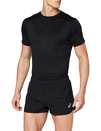 ASICS Silver Split Short Pantalones Cortos, Negro (Black 2011a008-001), S para Hombre