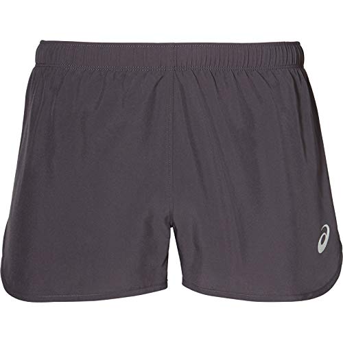 ASICS Silver Split Shorts, Gris Oscuro, M Unisex-Adult