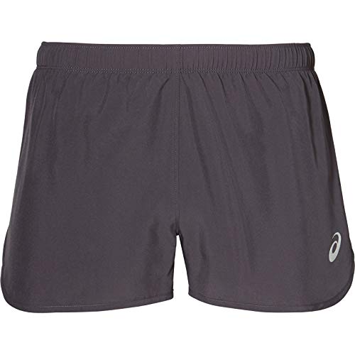 ASICS Silver Split Shorts, Gris Oscuro, M Unisex-Adult