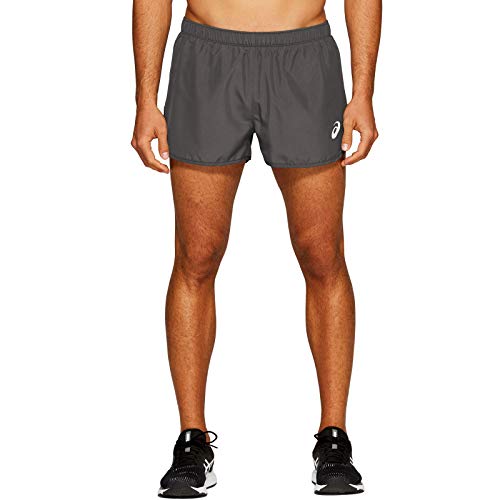 ASICS Silver Split Shorts, Gris Oscuro, M Unisex-Adult