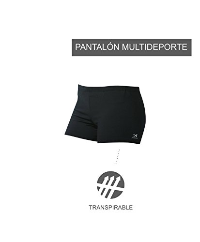 Asioka 113/15 Pantalón Corto Deportivo, Mujer, Negro, L