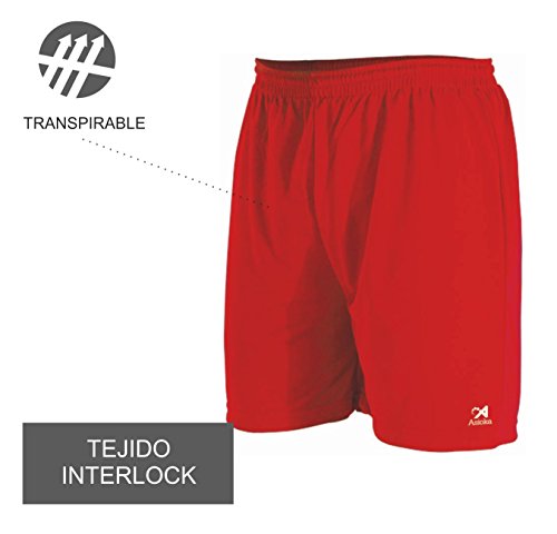 Asioka 230/16 Pantalón Corto Deportivo, Unisex Adulto, Rojo, XL