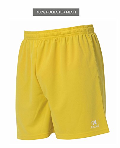 Asioka 90/08 Pantalón Corto Técnico Deportivo, Unisex Adulto, Amarillo, L