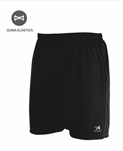 Asioka 90/08 Pantalón Corto Técnico Deportivo, Unisex Adulto, Negro, S