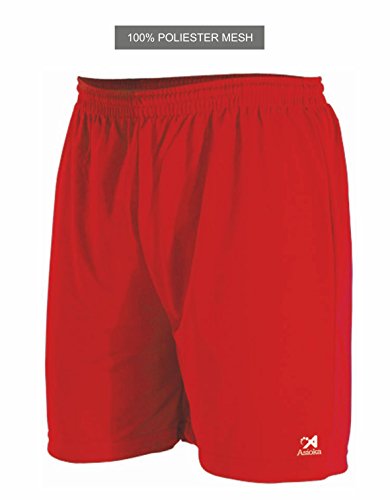 Asioka 90/08 Pantalón Corto Técnico Deportivo, Unisex Adulto, Rojo, M