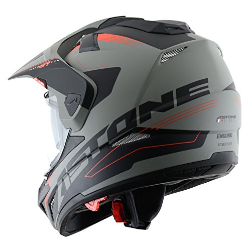 Astone Helmets TOURER-ADVGBL Crosstourer Adventure - Casco 3 en 1, color Gris, L