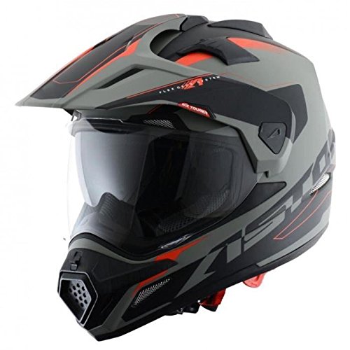 Astone Helmets TOURER-ADVGBL Crosstourer Adventure - Casco 3 en 1, color Gris, L
