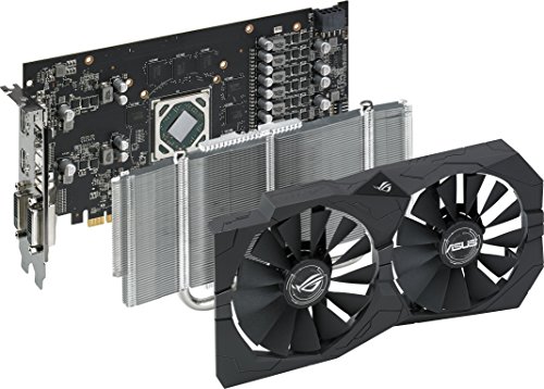 ASUS ROG Strix RX570 OC Edition - Tarjeta gráfica (4 GB GDDR5, 256 bits, 7000 MHz, OpenGL 4.5, DVI-D, HDMI 2.0) Negro