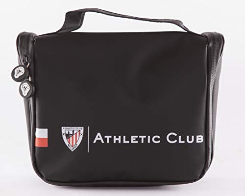 Athletic Club de Bilbao Neceser de Viaje - Producto Oficial del Equipo, con Percha para Colgar y Varias Alturas para Guardar Artículos de Aseo