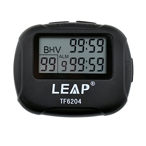 ATOPHK Intervalo Cronómetro Reloj LCD Digital Pantalla Grande Alarma Contador de Tiempo Cuenta Atrás Vibración, Entrenamiento Deportivo Crossfit Running Levantamiento de Pesas Negro