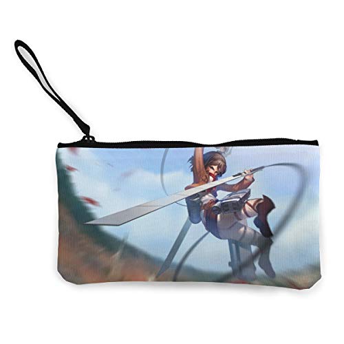 Attack on Titan - Monedero para hombre y mujer, con cierre