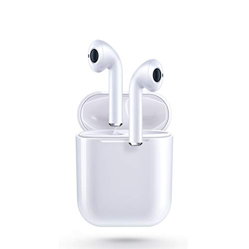 Auricular Bluetooth 5.0, Auricular inalámbrico, micrófono y Caja de Carga incorporados, reducción del Ruido estéreo 3D HD, para Auriculares iPhone/Android/Apple Airpods Pro/Samsung/Huawei