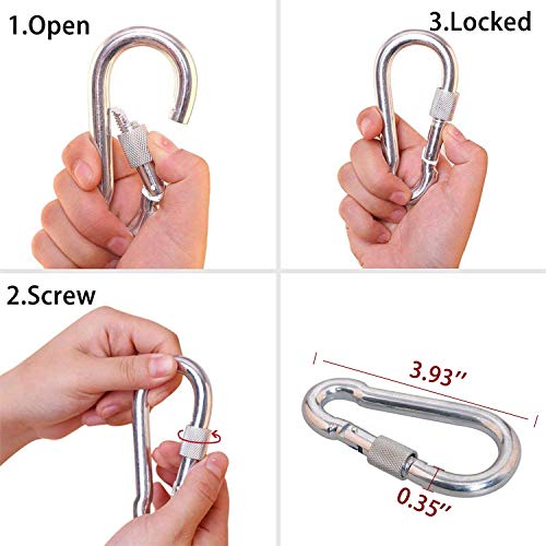 Awroutdoor Cuerda de Seguridad Cuerda de Escalada Profesional de Alta Resistencia para Escalar al Aire Libre y en Interiore Perfessional Rappelling Auxiliar, 10.5 mm de Diámetro