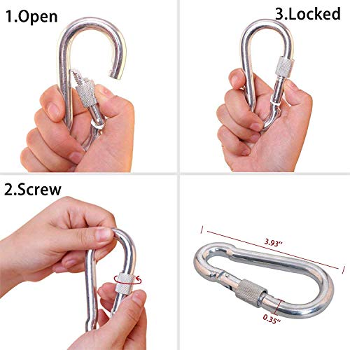 Awroutdoor Cuerda de Seguridad Cuerda de Escalada Profesional de Alta Resistencia para Escalar al Aire Libre y en Interiore Perfessional Rappelling Auxiliar, 10.5 mm de Diámetro