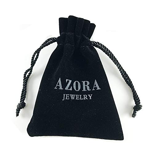 AZORA - Corbata de bolo Turquesa para Hombre - Gargantilla de bolo Occidental para Mujeres y niñas - Corbata de Piel Negra para niños Regalo