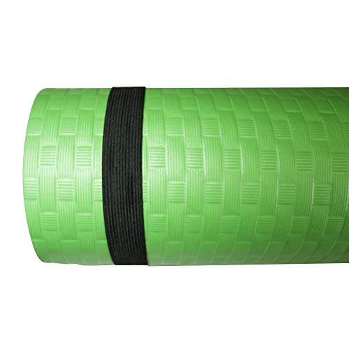 Azorex Esterilla Yoga Espeso Antideslizante Alfombrilla de Yoga Espesor 8/10 mm Esterilla Pilates Esterilla Deporte (Verde, Espesor 8mm Ancho 61cm)