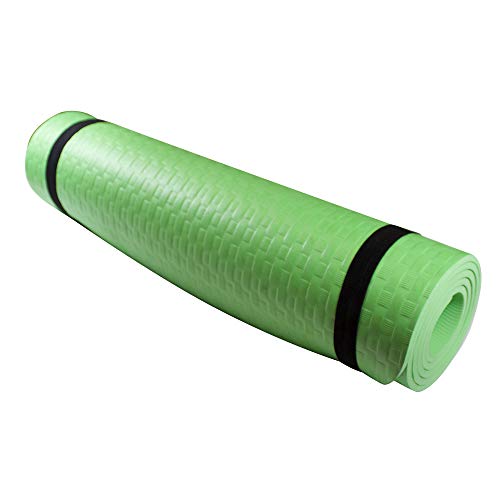 Azorex Esterilla Yoga Espeso Antideslizante Alfombrilla de Yoga Espesor 8/10 mm Esterilla Pilates Esterilla Deporte (Verde, Espesor 8mm Ancho 61cm)