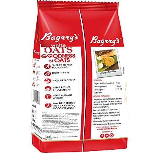 Bagrry's White Oats 1Kg (35.27 Oz)