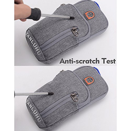 BAGZY Banda para el Brazo Teléfono Móvil Brazalete Deportivo Soporte Pasaporte de Viaje Bolsa de Cartera Bolsa de Cintura Cuerpo Cruzado Deportes al Aire Libre para iPhone 7 Plus Ciclismo Senderismo