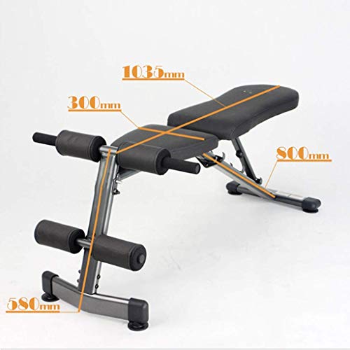 Baibao Sit-up Junta Inicio multifunción Multi-ángulo Ajustable de Banco Plegable con Mancuernas de Peso Fitness Equipment Hombres y Mujeres Ejercicio Junta Abdominal Deportes