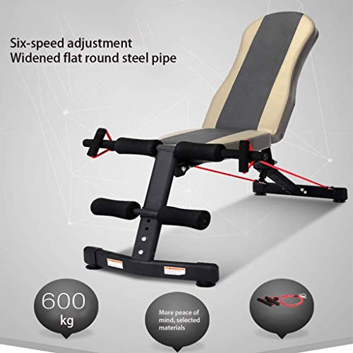 Baibao Sit-up Junta multifunción Ajustable Banco Plegable de Fitness con Mancuernas Junta supino Combinación Interior Bench Press Junta Abdomen, Suave y cómodo de Carga de 300 kg