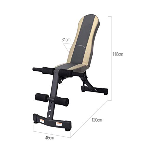 Baibao Sit-up Junta multifunción Ajustable Banco Plegable de Fitness con Mancuernas Junta supino Combinación Interior Bench Press Junta Abdomen, Suave y cómodo de Carga de 300 kg