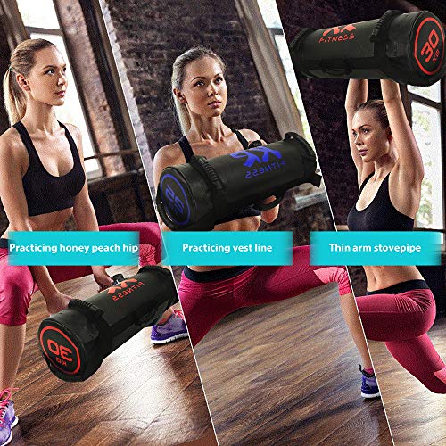 BaisdSport Sandbag Fitness, Saco Peso Fitness Saco De Arena para Entrenamiento De (10-30kg) para Fitness Funcional Y Potenciamiento Muscular (No Contiene Arena,15-kg