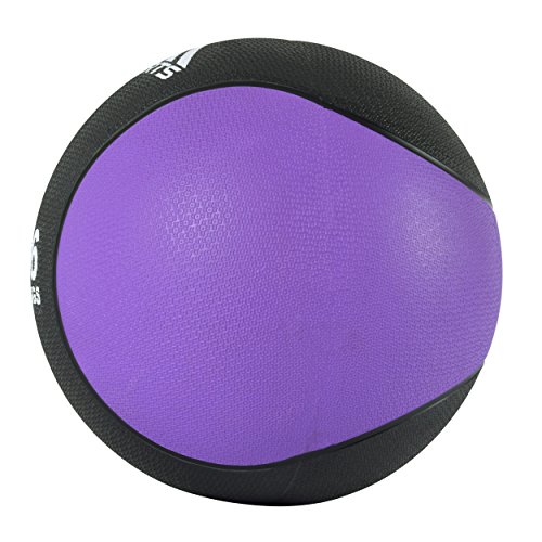 Balón medicinal 1 - 10 kg - Calidad de gimnasio profesional, incluye-Póster con ejercicios de balón medicinal., 6 kg - Lila