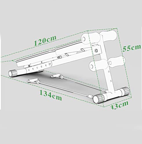 Banco de ejercicios comerciales, tablero en decúbito supino Abdomen casero Músculos abdominales multifunción Banco con mancuernas Equipo de ejercicios abdominales Lugar aplicable La sala de estar Eje
