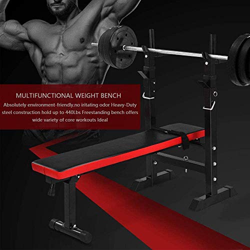 Banco De Musculacion Plegable,Banco Mancuernas Silla Romana Ajustable, Inclinada para Abdominales Planos,for Home Gym Exercises