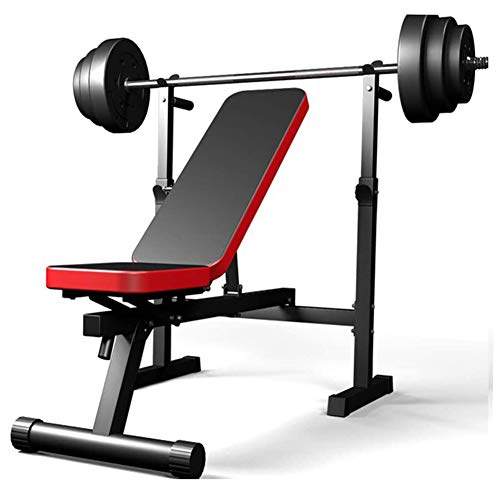 Banco de pesas ajustable, plegable Banco de pesas ajustable Gimnasio Ejercicio físico Entrenamiento Multi Sit Up Workout Barbell Estación de inmersión Levantamiento de pecho Press (sin barras)