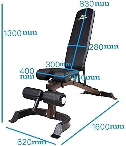 Banco pesada plegable Peso, ajustable banco 90 ° plana peso comercial gimnasio for musculación - inclinado, declinado, Bancos de entrenamiento for el levantamiento de planos, moscas, Prensa de pecho,