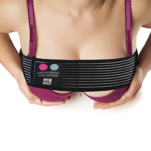 Banda Estabilizadora de Implante Seno por Everyday Medical I Ajustable Banda de Compresión para Mujer I Alternativa Sujetador Deportivo y Apoyo Después de la Cirugía de Seno I Breast Stabilizer Band