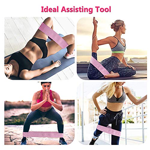 Bandas de resistencia, Bandas de bucle de ejercicio antideslizantes para caderas y glúteos, Bandas de botín de resistencia para glúteos, piernas, Bandas fuertes y duraderas para Pilates, Yoga(3 set)