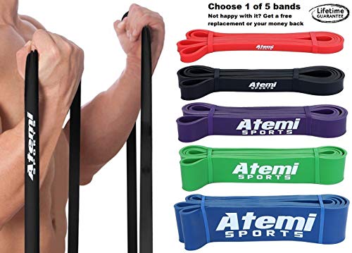 Bandas de Resistencia | Bandas Elásticas para Entrenamiento de Fuerza | Banda de Ejercicios con Diferentes Potencias para Hombres y Mujeres (bandas vendidas por separado) (#2 Negra (10-30kg))