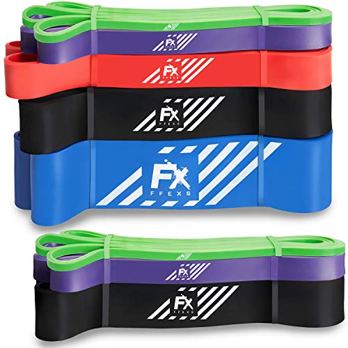 Bandas Dominadas Set - Bandas de Resistencia Pull Up Bands - Elasticas de Ejercicio de Látex para Levante Levantamiento de Pesas Ejercicio de la Aptitud del Entrenamiento y de la Correa Crossfit