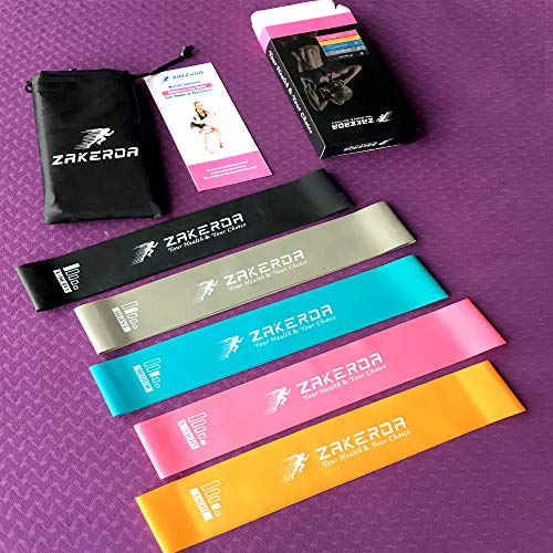 Bandas Ejercicio - Bandas de Resistencia - 5 Cintas Elastica Set Comprar Precio Elasticas para Hacer Ejercicio - Loop Resistance Bands para Fitness Crossfit Pilates Fuerza Fisioterapia Movilidad