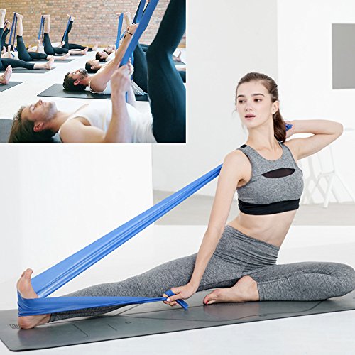 Bandas Elásticas Resistencia Ejercicio Set de 6 - Látex Natural Fitness Bandas para Ejercicio y Terapia Física, Pilates, Yoga, Rehab, Mejorar la Movilidad y la Fuerza