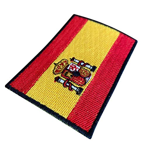 Bandera de ESPAÑA PARCHE BORDADO AUTOADHESIVO
