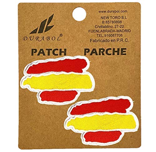 BANDERA DEL PARCHE España 5.5 * 3cm BORDADO PARA PLANCHAR O COSER